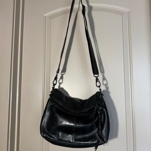 Margot New York Black Leather Crossbody/Purse Minimalist